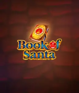 Celebrate the festive spirit with Book of Santa slot by Endorphina, showcasing an elegant golden book adorned with Santa's iconic image. This graphic conveys the charm and joy of Christmas, set against a warm red background. Perfect for those who love Christmas-themed slots, offering a charming gaming experience. 